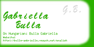 gabriella bulla business card